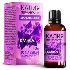 Potassium permanganate, 10 g