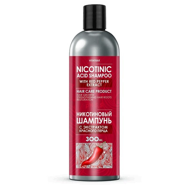 Nicotinic shampoo with pepper, 300 ml