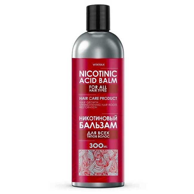 Balm with nicotinic acid for all hair types, 300 ml