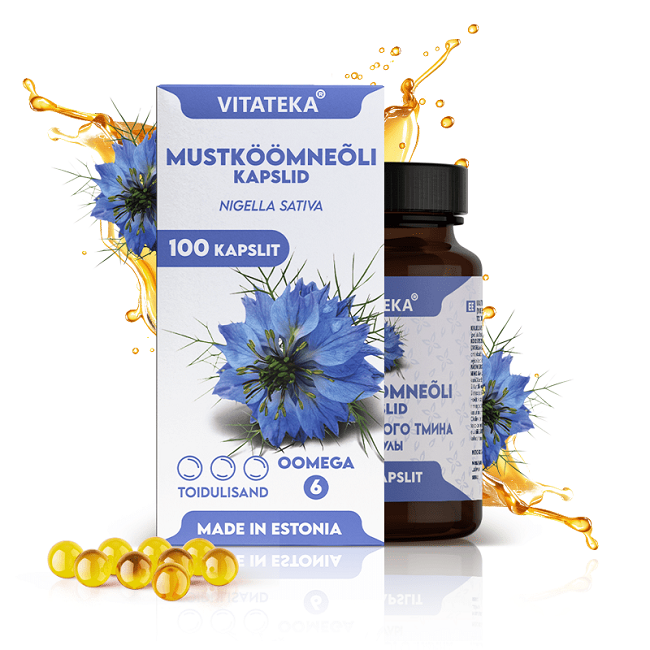 Black cumin oil capsules, 100 pcs