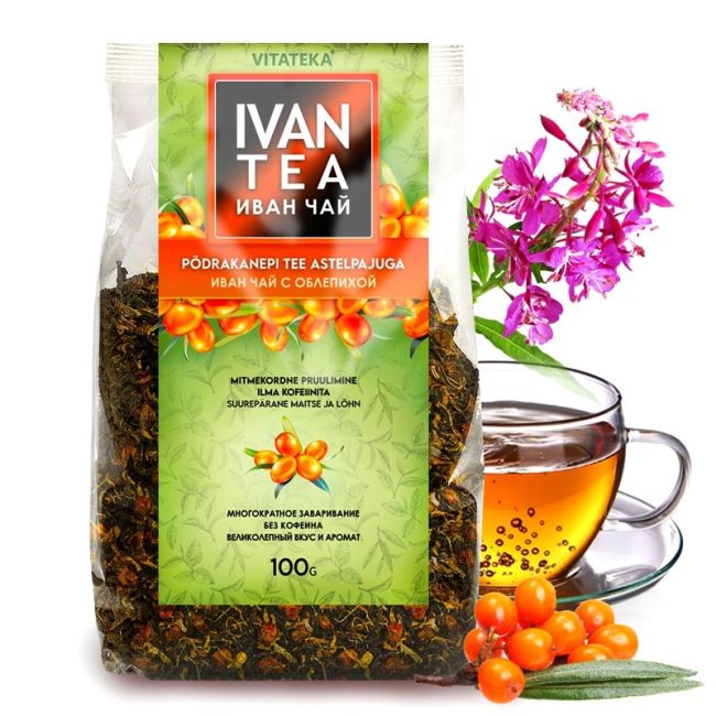 Ivan tea with sea buckthorn, 100 g