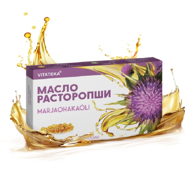 Milk thistle oil, 200 capsules