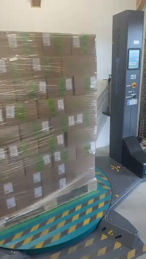 Wrapping a pallet of finished products